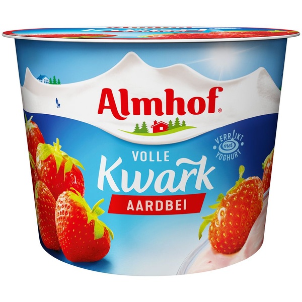 ALMHOF kwark aardbei 500 GR