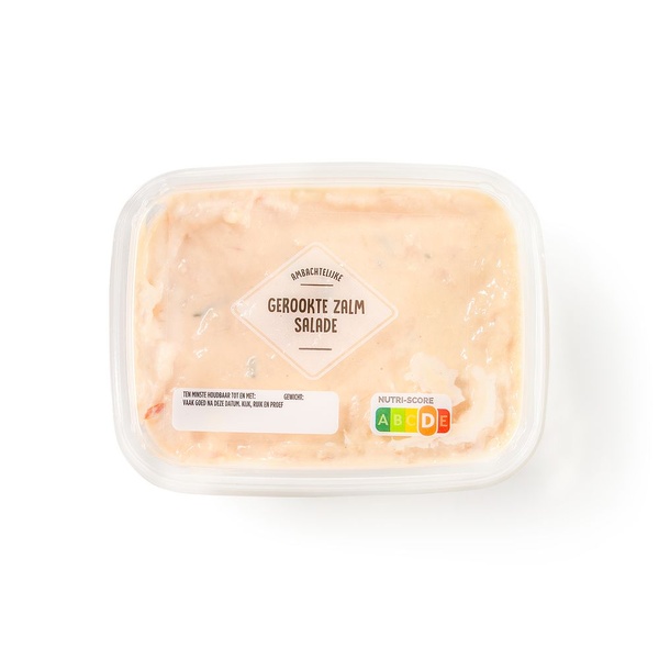 AMBACHTE gerookte zalm salade 150 GR
