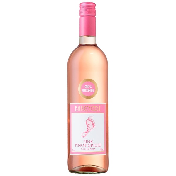 BAREFOOT pink pinot grigio 750 ML
