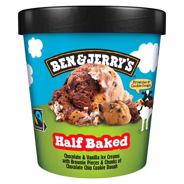BEN&JER half baked 465 ML