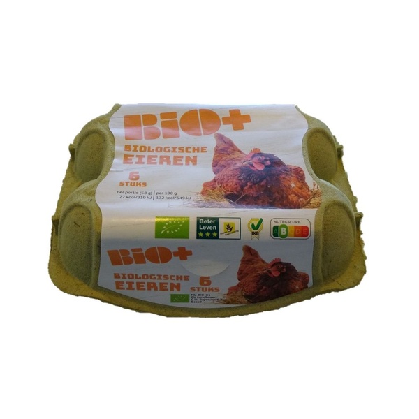 BIO biologische eieren S/M/L 6 ST
