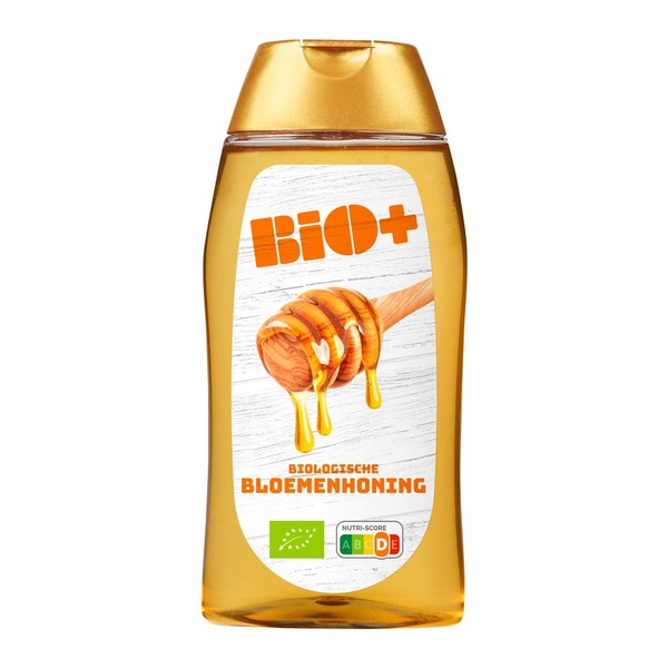 BIO bloemenhoning knijpfles 350 GR