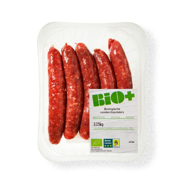 BIO bio chipolata 5st 225 GR