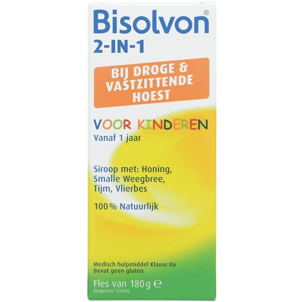 BISOLVON AV 2 in 1 kind hoestdrank 180 GR