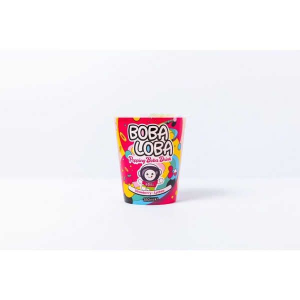BOBA LOB aardbei lychee 350 ML
