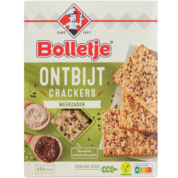 BOLLET ontbijtcrackers meerzaden 270 GR