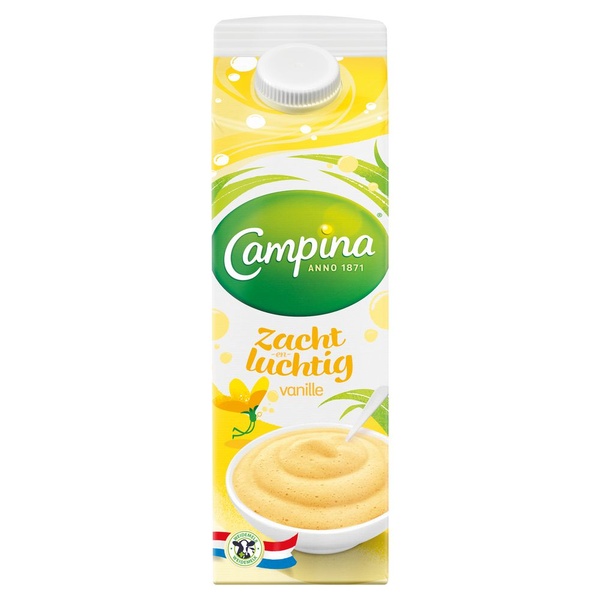 CAMPINA zacht&luchtig vanille vla 1 LT