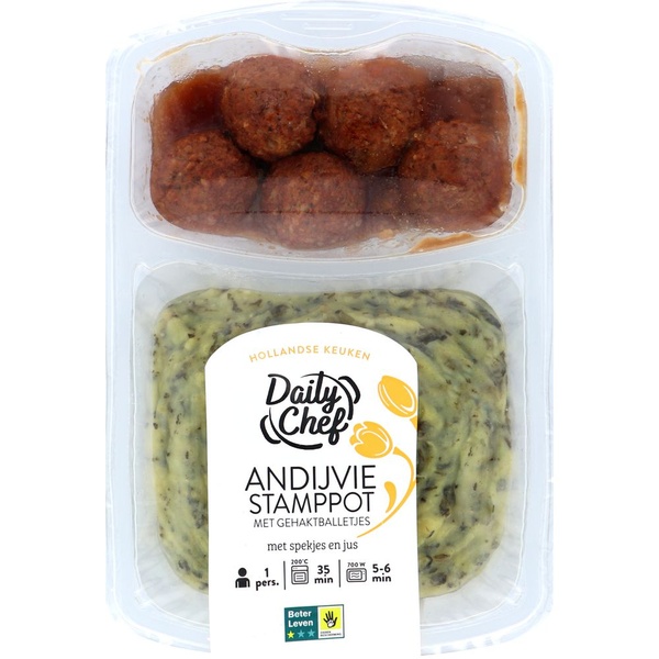 DAILYCH andijviestamppot met gehaktb 500 GR