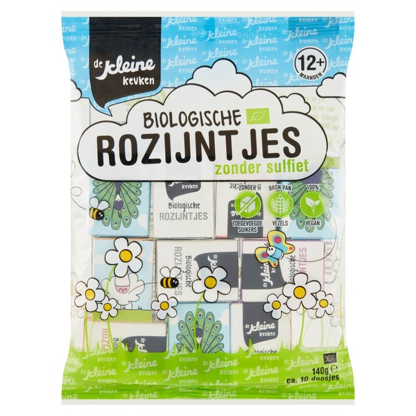 KLEINEKE biologisch rozijntjes 12+ 10 ST