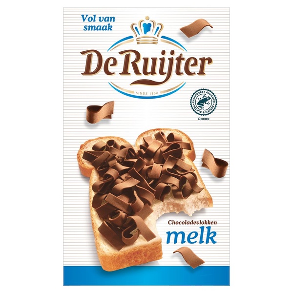 RUIJTER chocolade vlokken melk 200 GR
