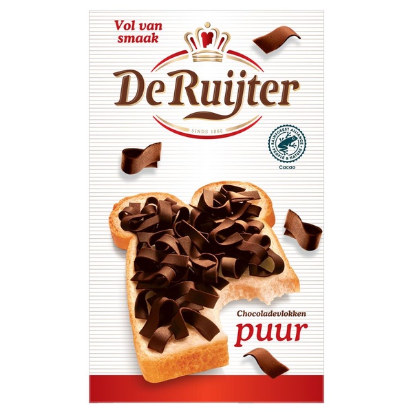 RUIJTER chocolade vlokken puur 200 GR