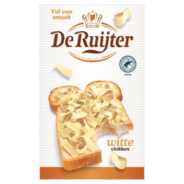 RUIJTER chocolade vlokken wit 200 GR