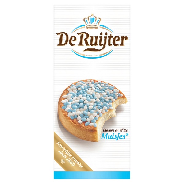 RUIJTER muisjes blauw wit 330 GR