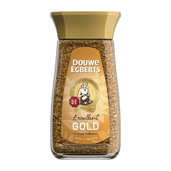D.E. oploskoffie gold 200 GR