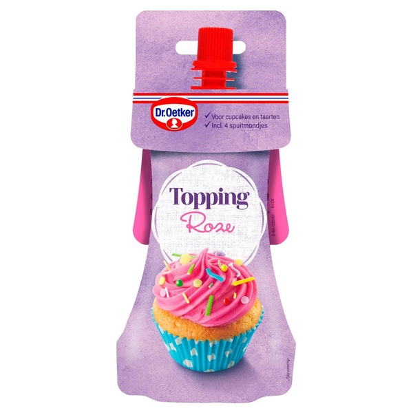 OETKER topping roze 140 GR