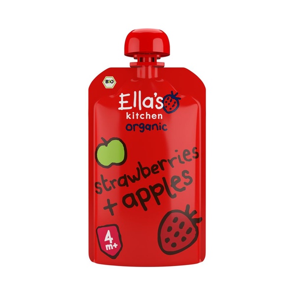 ELLA'S K aardbei 4+ bio 120 GR