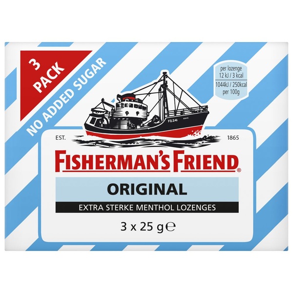 FISHER original trio suikervrij 3 ST