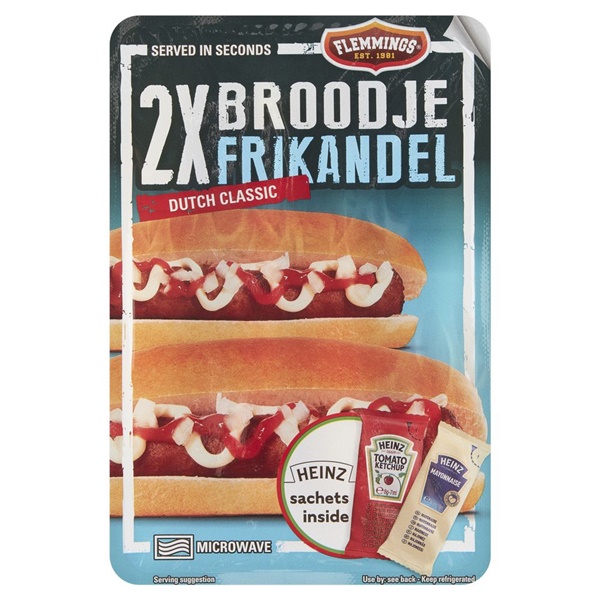 FLEMMING broodje frikandel heinz 217.5 GR