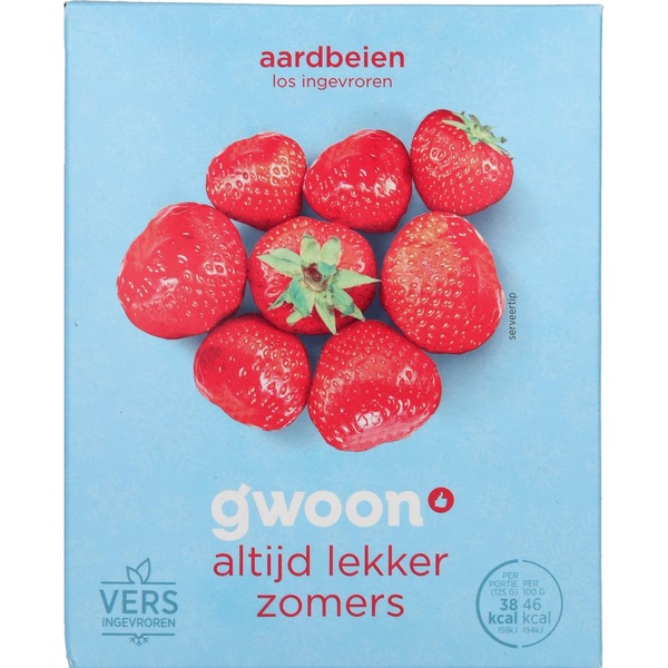 G'WOON aardbeien 225 GR