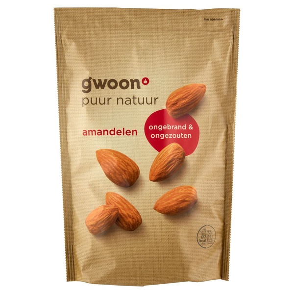 G'WOON amandelen 200 GR