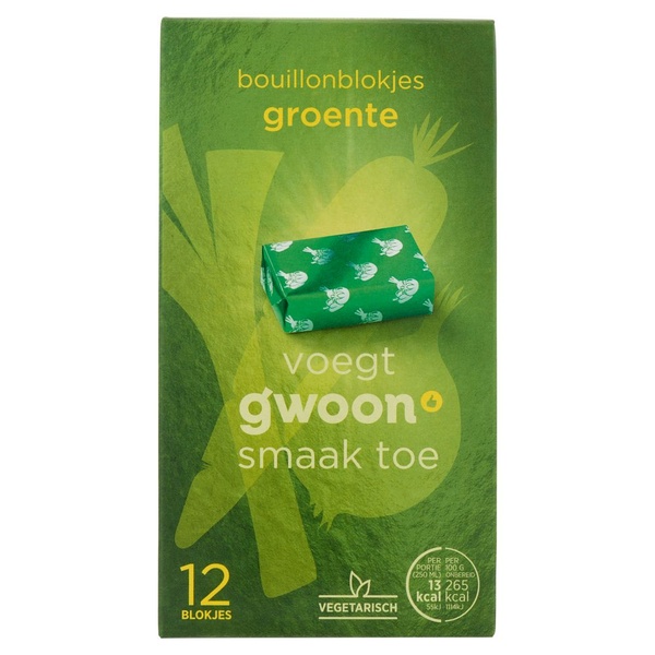 G'WOON bouillonblok   groente 120 GR