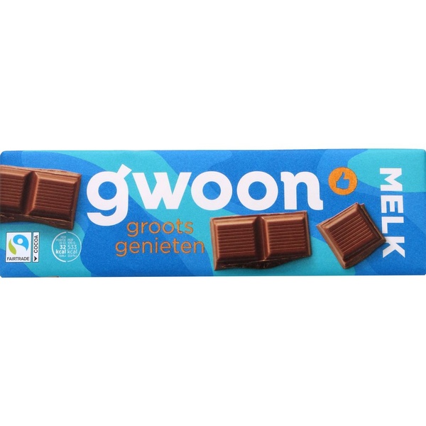 G'WOON chocoladereep melk XX 180 GR