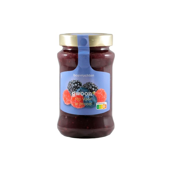 G'WOON extra jam bosvruchten 450 GR