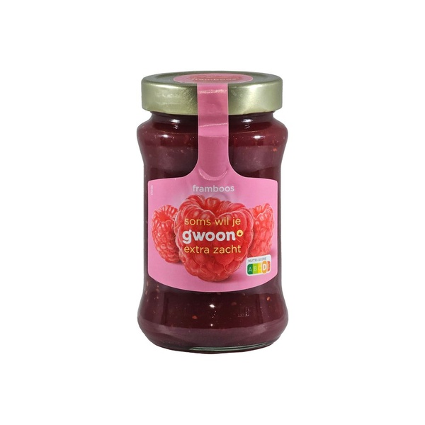 G'WOON extra jam framboos 450 GR