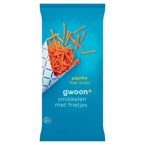 G'WOON frietsticks paprika 150 GR