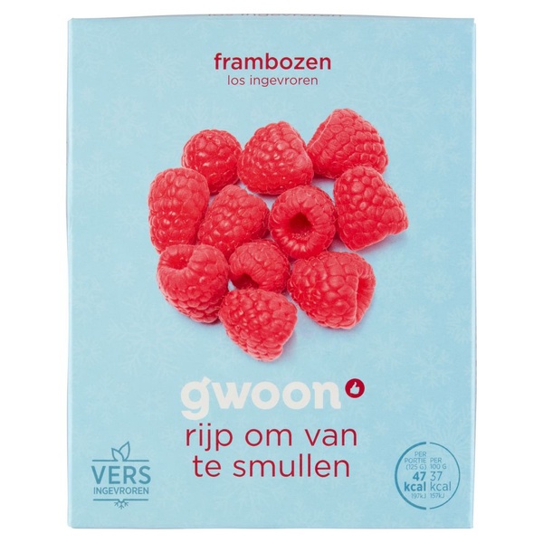 G'WOON frambozen 250 GR