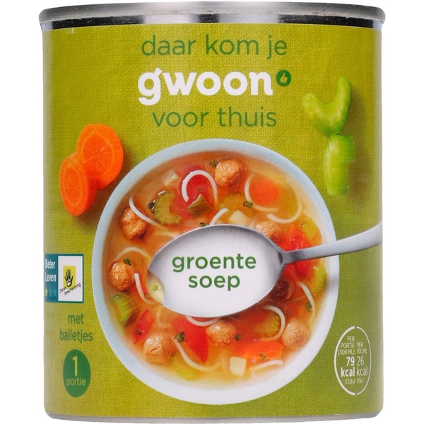 G'WOON groentesoep 300 ML