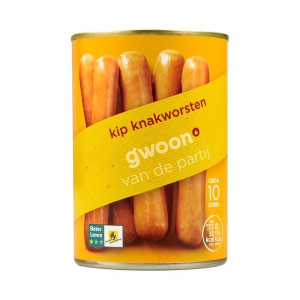 G'WOON kip knakworst 10 ST