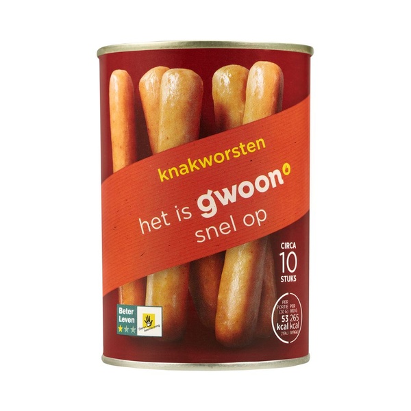 G'WOON knakworsten 10 ST
