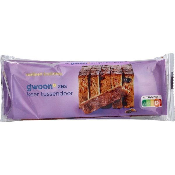 G'WOON rozijn koekrepen 390 GR