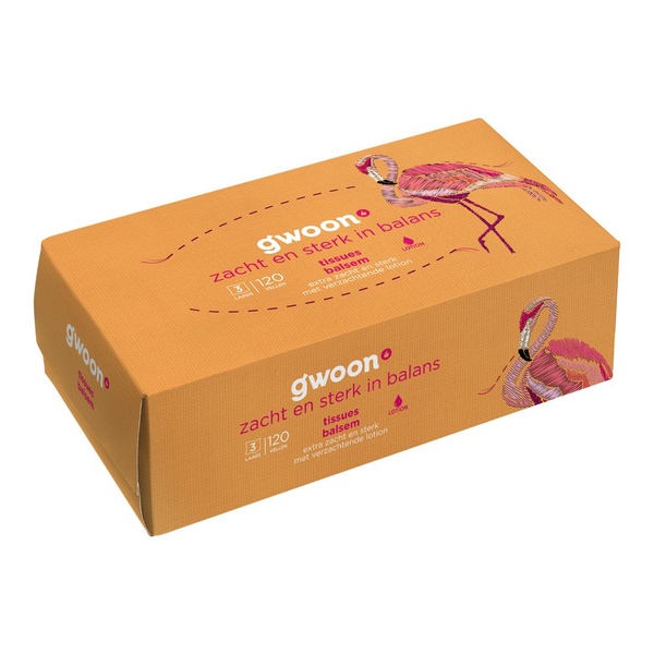 G'WOON lotion tissues 3 laags 1 ST