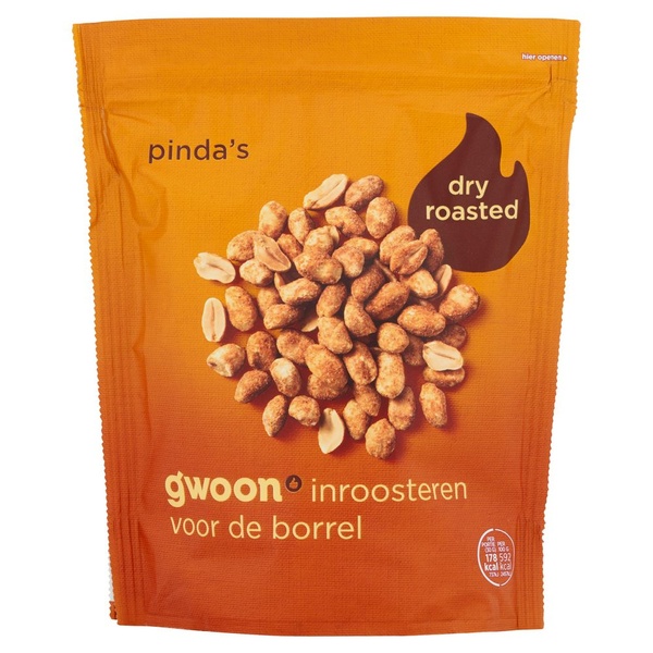 G'WOON pinda's dry    roasted 200 GR