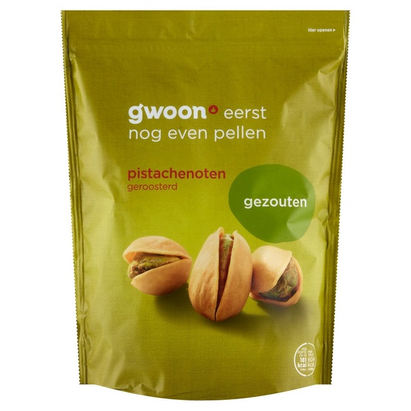 G'WOON pistachenoten  gezout 250 GR