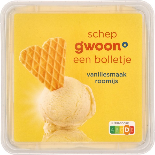 G'WOON roomijs vanille 500 GR