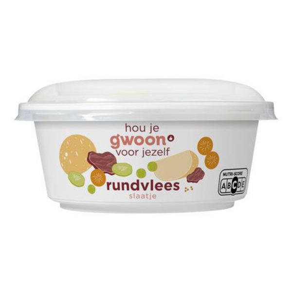 G'WOON rundvlees         slaatje 150 GR