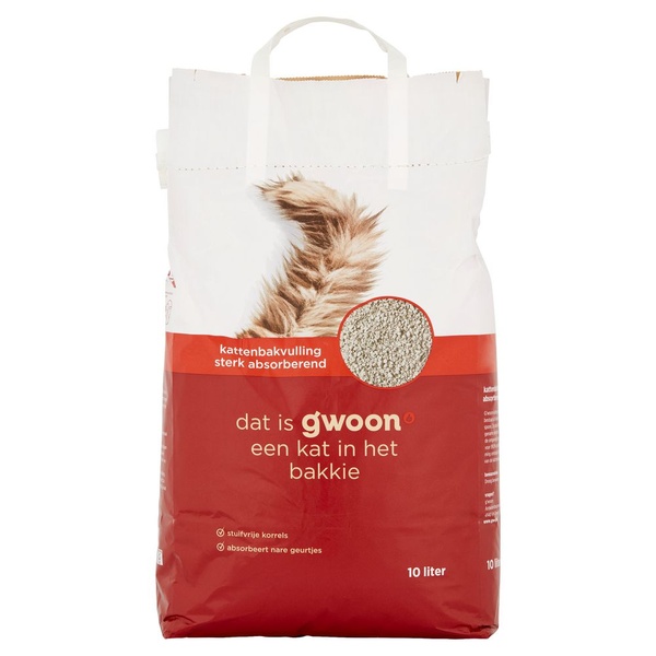 G'WOON sterk absor kat.bakvulling 10 LT