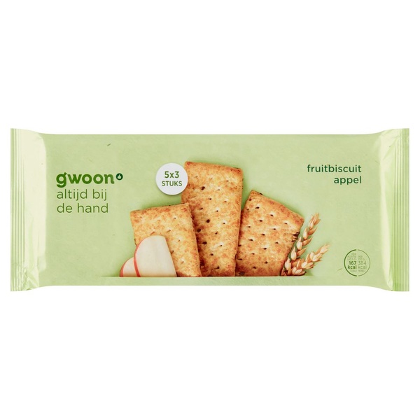 G'WOON fruitbiscuit appel 15 ST