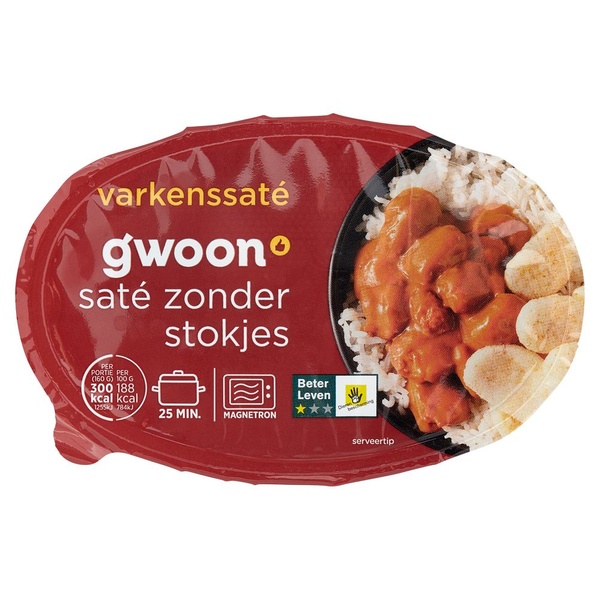 G'WOON blk varkenssate 160 GR
