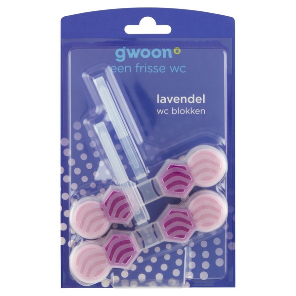 G'WOON wc blokken     lavendel 2 ST