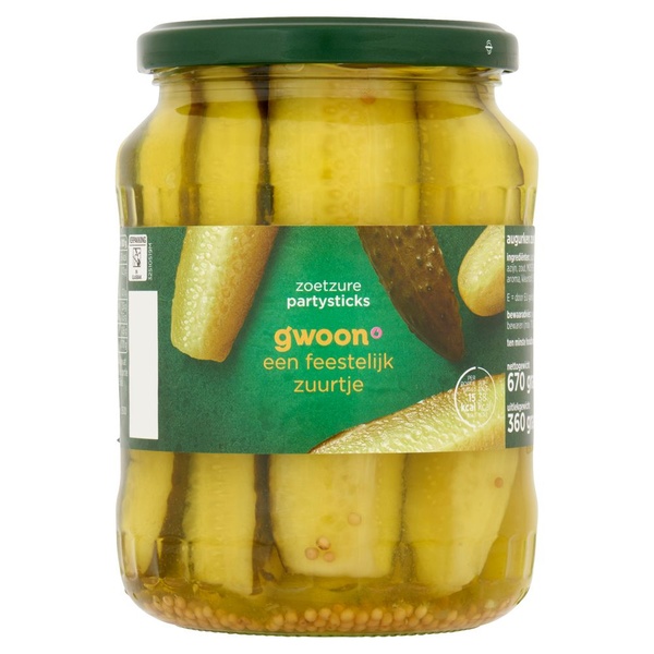 G'WOON partysticks zoetzuur 670 GR