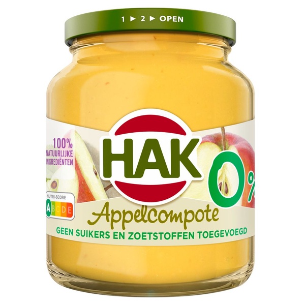 HAK appelcompote 0% 350 GR