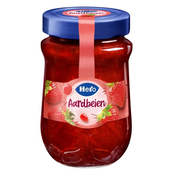 HERO aardbeien extra jam. 600 GR