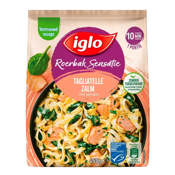 IGLO rbs tagliatella zalm. 450 GR