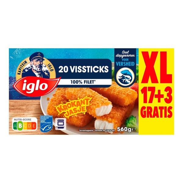 IGLO vissticks xl 560 GR