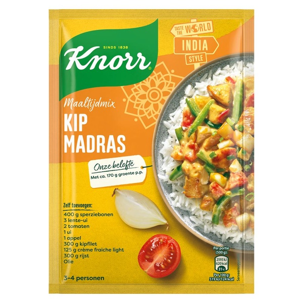 KNORR maaltijdmix chicken madras 80 GR