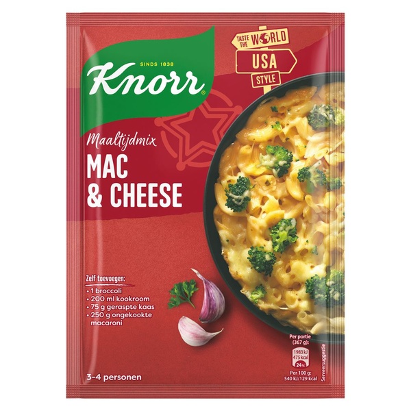 KNORR maaltijdmix mac & cheese 64 GR